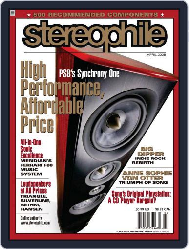 Stereophile March 18th, 2008 Digital Back Issue Cover