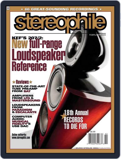 Stereophile January 23rd, 2008 Digital Back Issue Cover