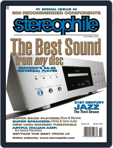 Stereophile September 18th, 2007 Digital Back Issue Cover