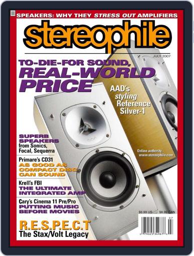 Stereophile June 19th, 2007 Digital Back Issue Cover
