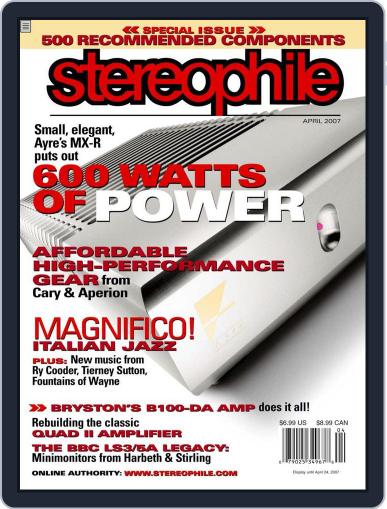 Stereophile March 20th, 2007 Digital Back Issue Cover
