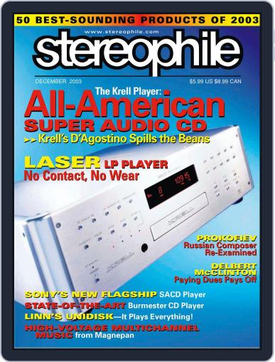 Stereophile November 21st, 2003 Digital Back Issue Cover