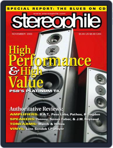 Stereophile October 21st, 2003 Digital Back Issue Cover