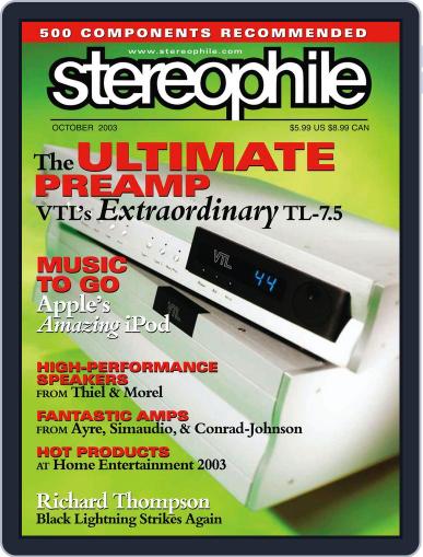 Stereophile September 16th, 2003 Digital Back Issue Cover