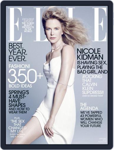 Elle January 1st, 2015 Digital Back Issue Cover