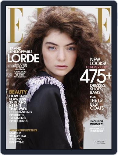 Elle October 1st, 2014 Digital Back Issue Cover