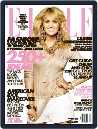 Elle November 12th, 2008 Digital Back Issue Cover
