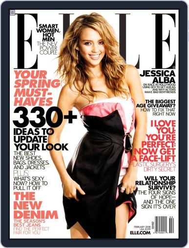 Elle January 17th, 2008 Digital Back Issue Cover