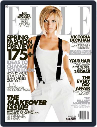 Elle December 11th, 2007 Digital Back Issue Cover