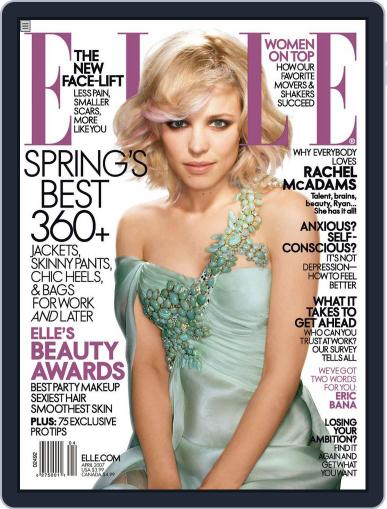 Elle February 28th, 2007 Digital Back Issue Cover