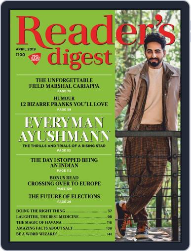Reader's Digest India (Digital) April 1st, 2019 Issue Cover