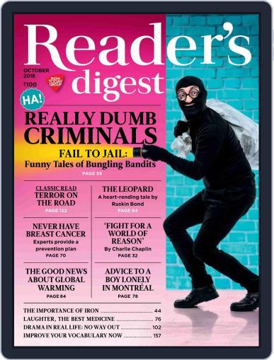 Reader's Digest India (Digital) October 1st, 2018 Issue Cover