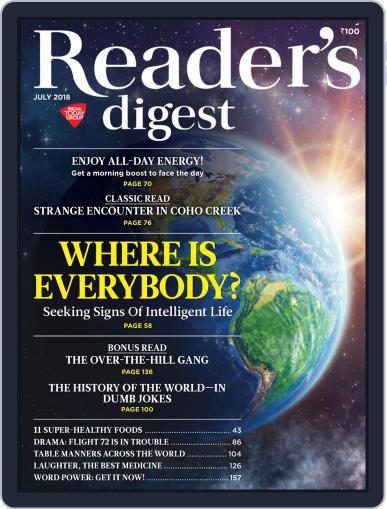 Reader's Digest India (Digital) July 1st, 2018 Issue Cover