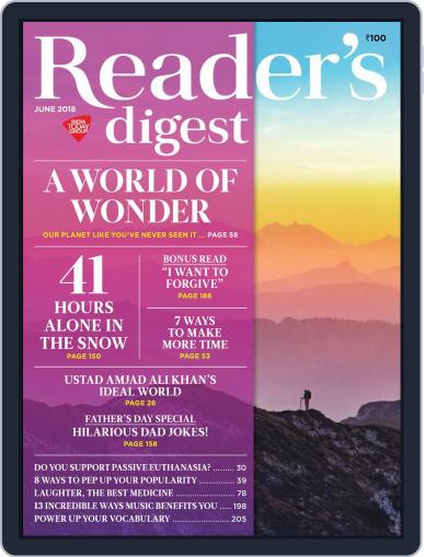 Reader's Digest India (Digital) June 1st, 2018 Issue Cover