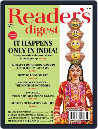 Reader's Digest India April 1st, 2017 Digital Back Issue Cover