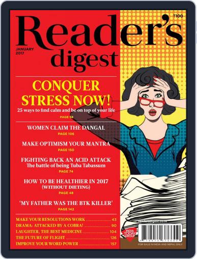 Reader's Digest India (Digital) January 1st, 2017 Issue Cover