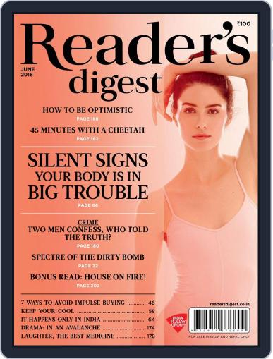 Reader's Digest India June 1st, 2016 Digital Back Issue Cover