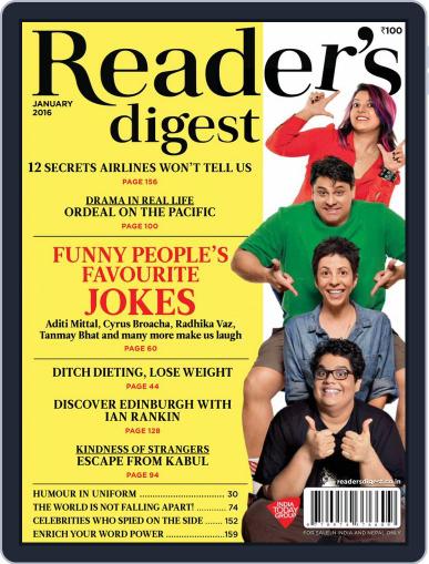 Reader's Digest India January 1st, 2016 Digital Back Issue Cover