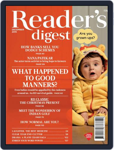 Reader's Digest India December 1st, 2015 Digital Back Issue Cover