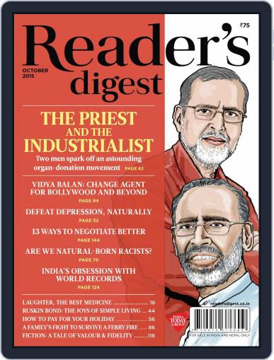 Reader's Digest India October 1st, 2015 Digital Back Issue Cover