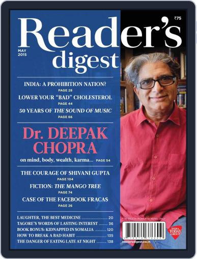 Reader's Digest India May 1st, 2015 Digital Back Issue Cover
