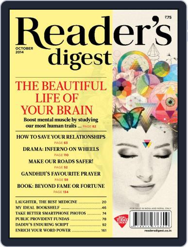 Reader's Digest India (Digital) October 6th, 2014 Issue Cover
