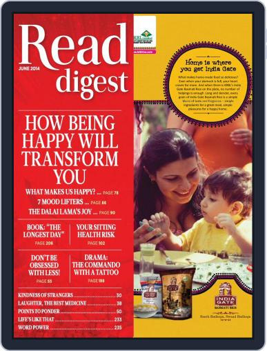 Reader's Digest India July 29th, 2014 Digital Back Issue Cover