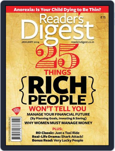 Reader's Digest India (Digital) January 8th, 2014 Issue Cover