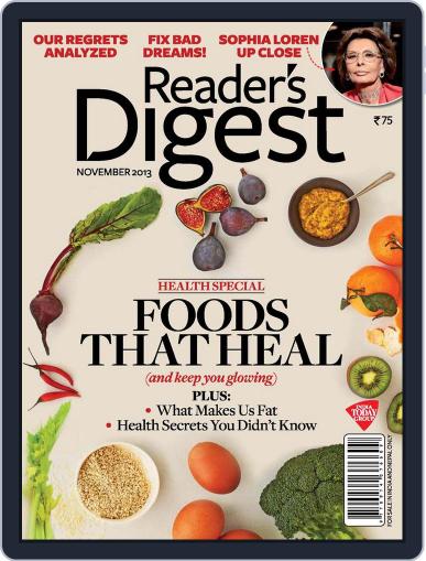 Reader's Digest India (Digital) November 3rd, 2013 Issue Cover