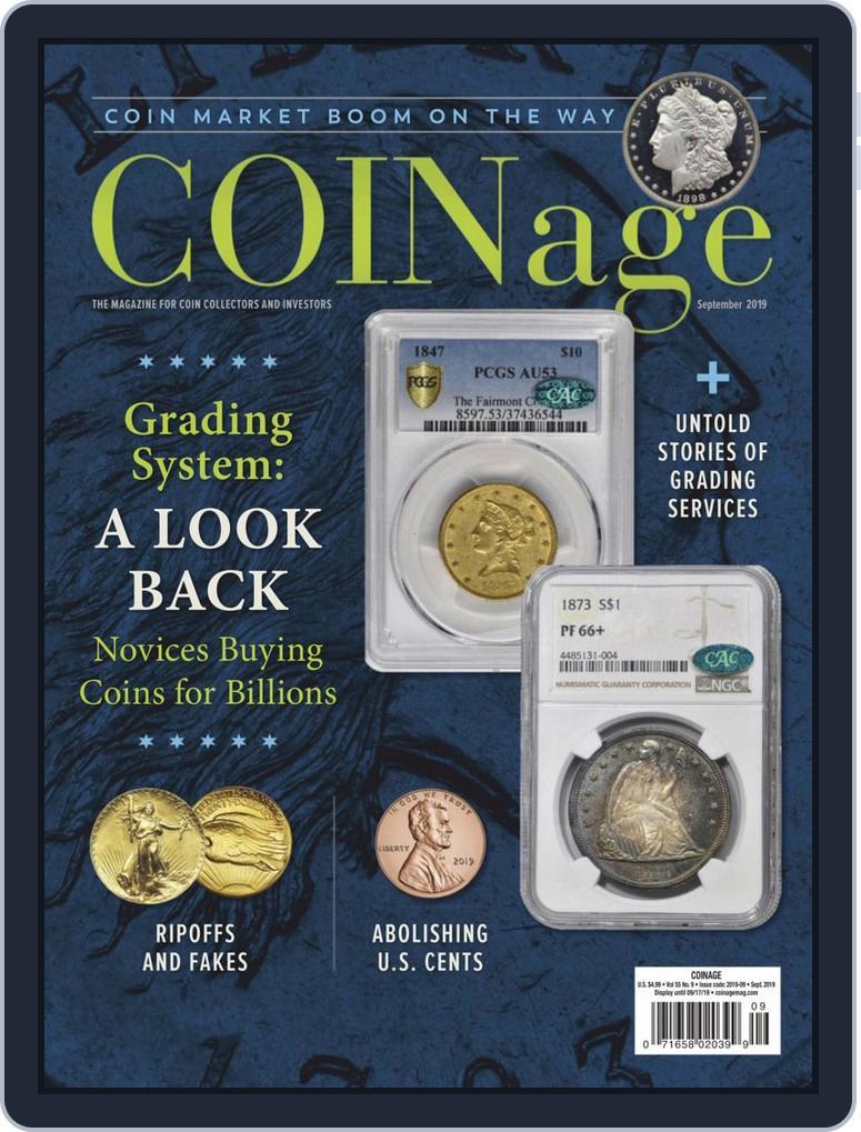 COINage September 1st, 2019 Digital Back Issue Cover