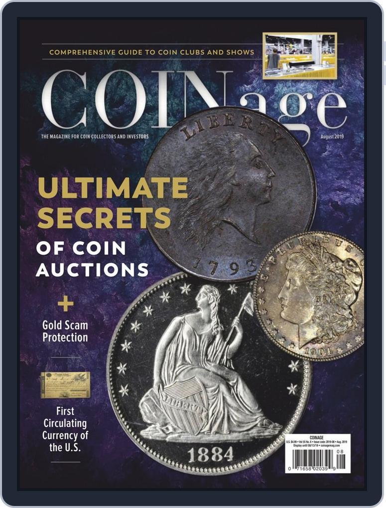 COINage August 1st, 2019 Digital Back Issue Cover