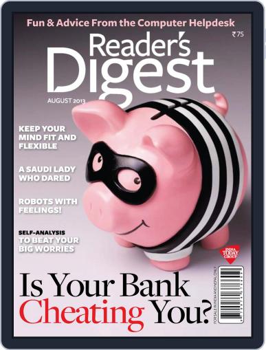 Reader's Digest India August 3rd, 2013 Digital Back Issue Cover