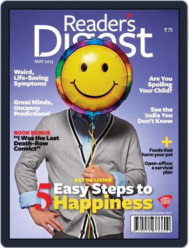 Reader's Digest India May 4th, 2013 Digital Back Issue Cover