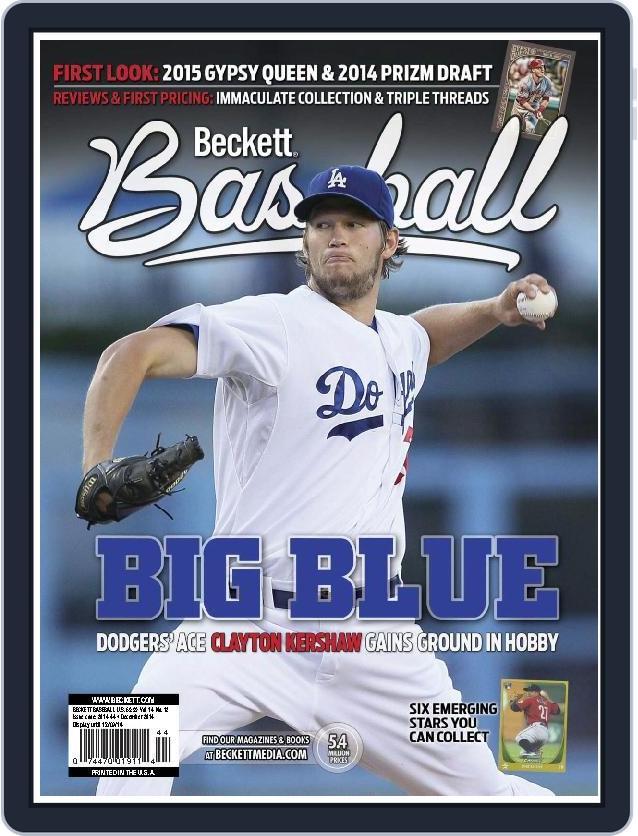 Beckett Baseball November 10th, 2014 Digital Back Issue Cover