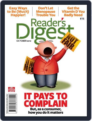 Reader's Digest India October 2nd, 2012 Digital Back Issue Cover