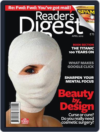 Reader's Digest India April 2nd, 2012 Digital Back Issue Cover