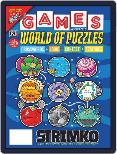 Games World of Puzzles August 1st, 2020 Digital Back Issue Cover