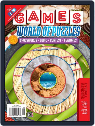 Games World of Puzzles September 1st, 2019 Digital Back Issue Cover