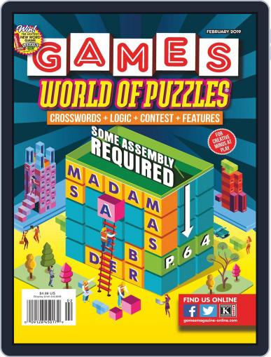 Games World of Puzzles February 1st, 2019 Digital Back Issue Cover
