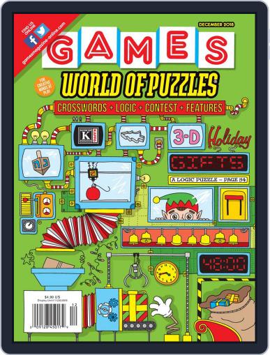 Games World of Puzzles December 1st, 2018 Digital Back Issue Cover