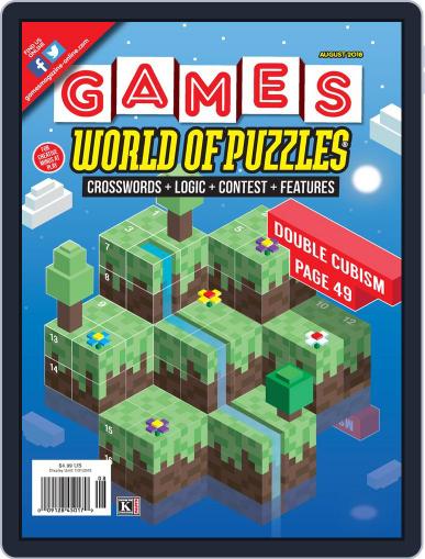 Games World of Puzzles August 1st, 2018 Digital Back Issue Cover