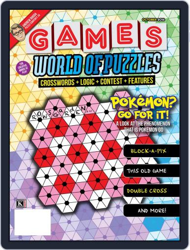 Games World of Puzzles October 1st, 2016 Digital Back Issue Cover