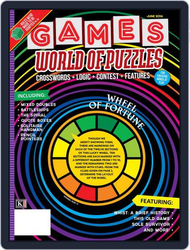 Games World of Puzzles June 1st, 2016 Digital Back Issue Cover