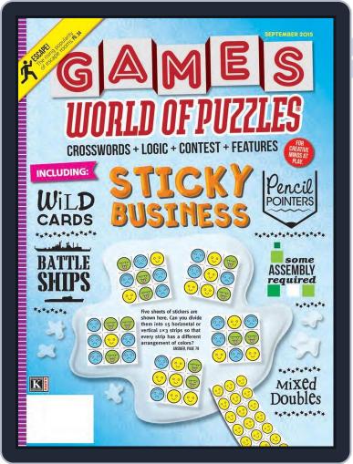 Games World of Puzzles July 24th, 2015 Digital Back Issue Cover
