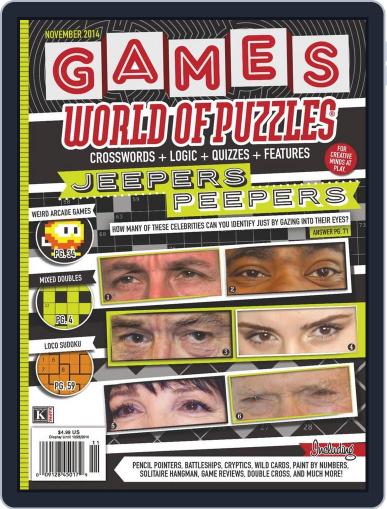 Games World of Puzzles November 1st, 2014 Digital Back Issue Cover
