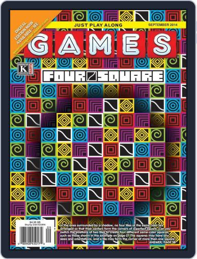 Games World of Puzzles September 1st, 2014 Digital Back Issue Cover