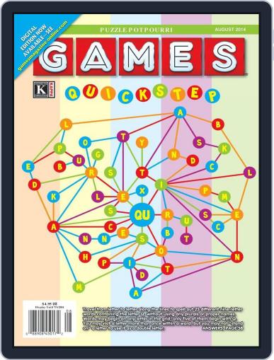Games World of Puzzles August 1st, 2014 Digital Back Issue Cover