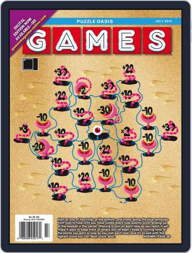 Games World of Puzzles July 1st, 2014 Digital Back Issue Cover