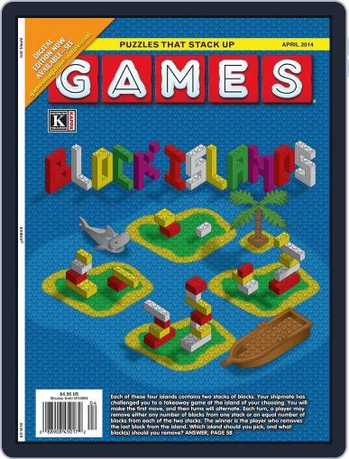 Games World of Puzzles April 1st, 2014 Digital Back Issue Cover