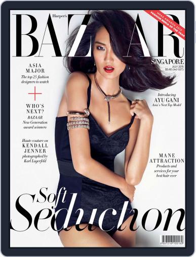 Harper's Bazaar Singapore June 17th, 2015 Digital Back Issue Cover